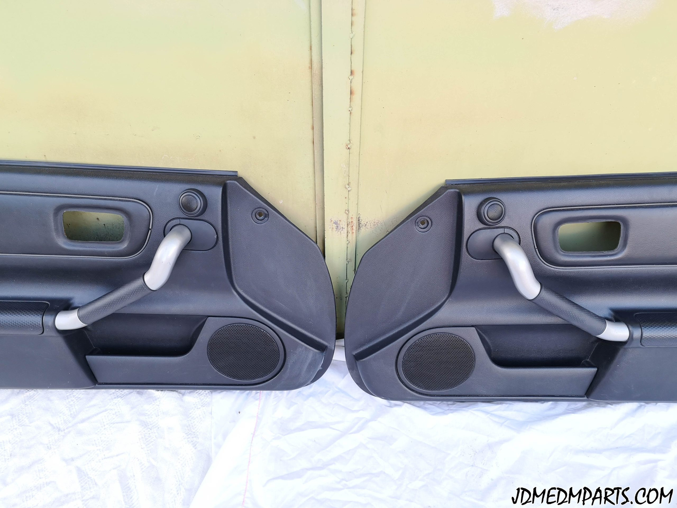 Toyota MR2 Spyder MR-S Door Panels Black Leather Trim Pair LH RH