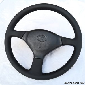 Toyota MR2 SW20 JDM Steering Wheel NEW Black Leather Genuine OEM 89-98 3SGTE