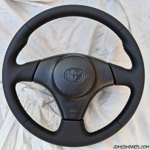 Toyota Supra MK4 JZA80 NEW Leather Steering Wheel Facelift 98+ JDM OEM Black Stitch