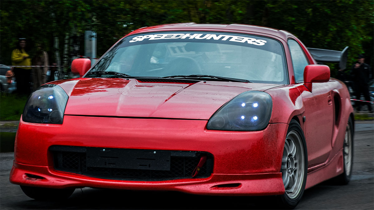 Toyota MR2 Spyder with TRD body kit, track car