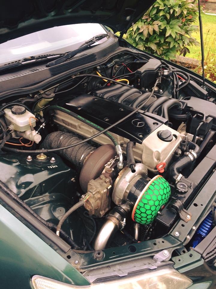 Mercedes OM606 engine with big turbo swapped in Toyota Altezza